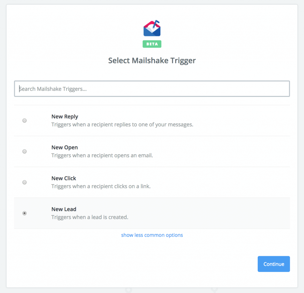 Mailshake Zapier integration