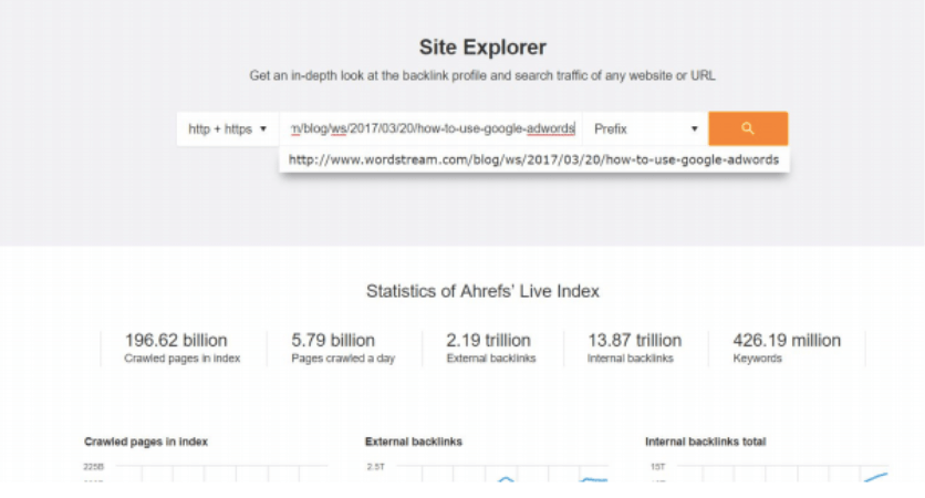 Aherfs Site explorer