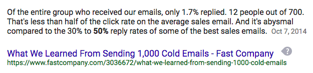 With every email you send, the chance that you’ll receive a valuable response increases. 