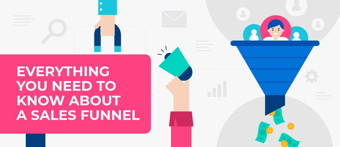 Everything you need to know about sales funnel illustrative image