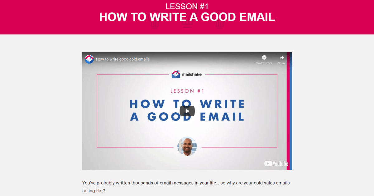 How to Write a Good Email - Masterclass by Mailshake