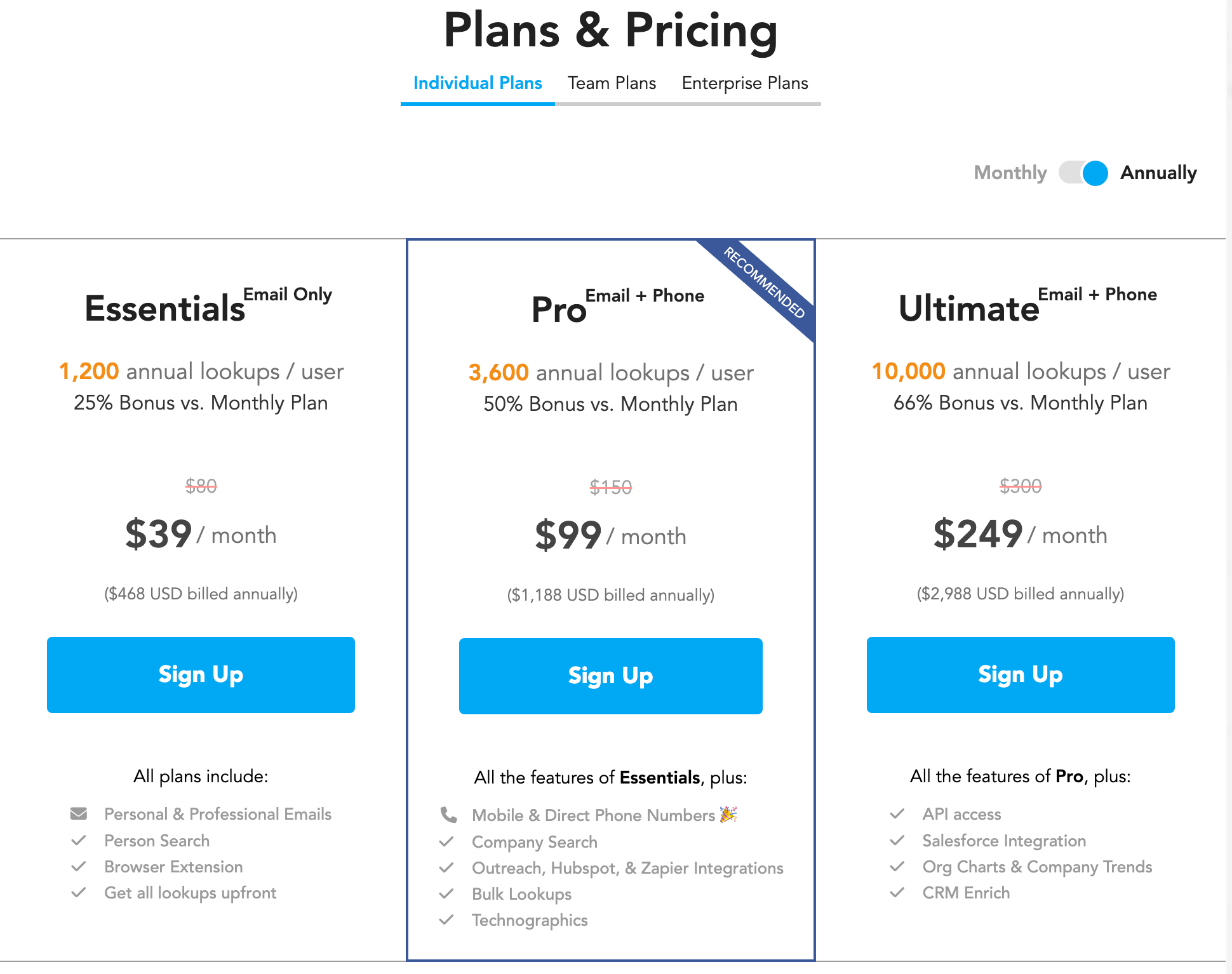 Rocket Reach Pricing