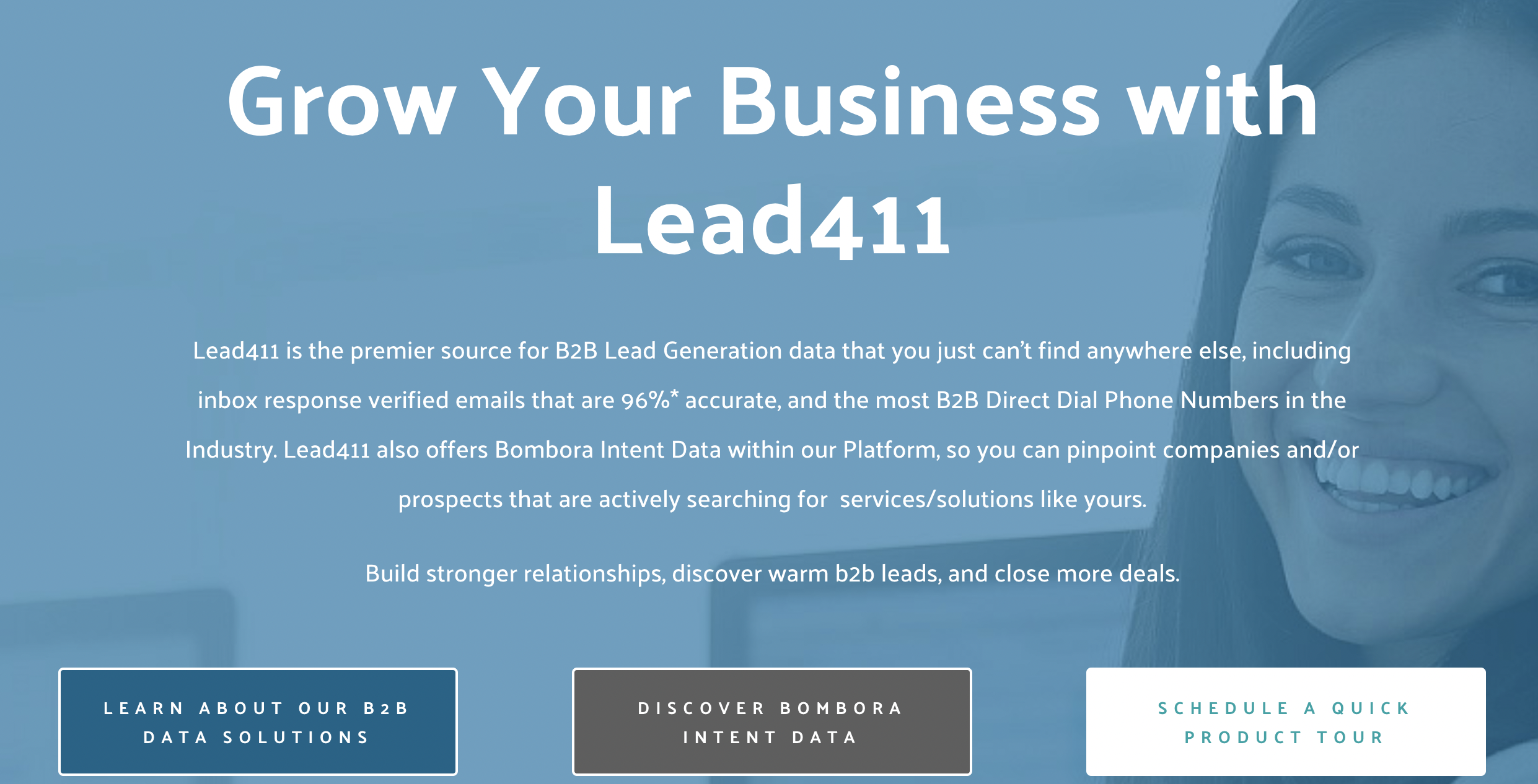 Lead411 homepage