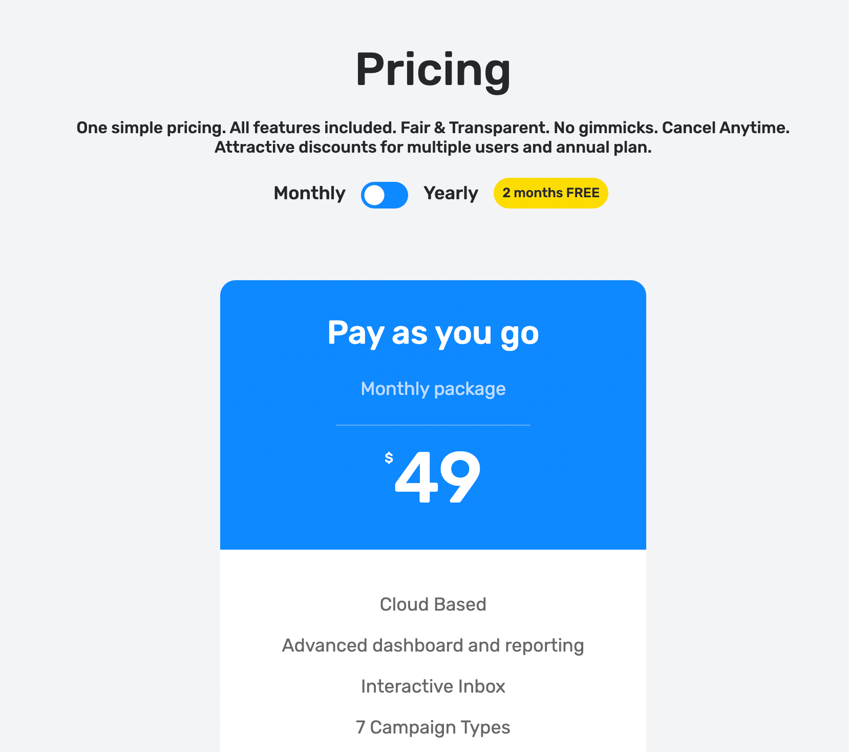 Weconnect pricing
