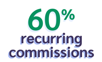 60% recurring commission